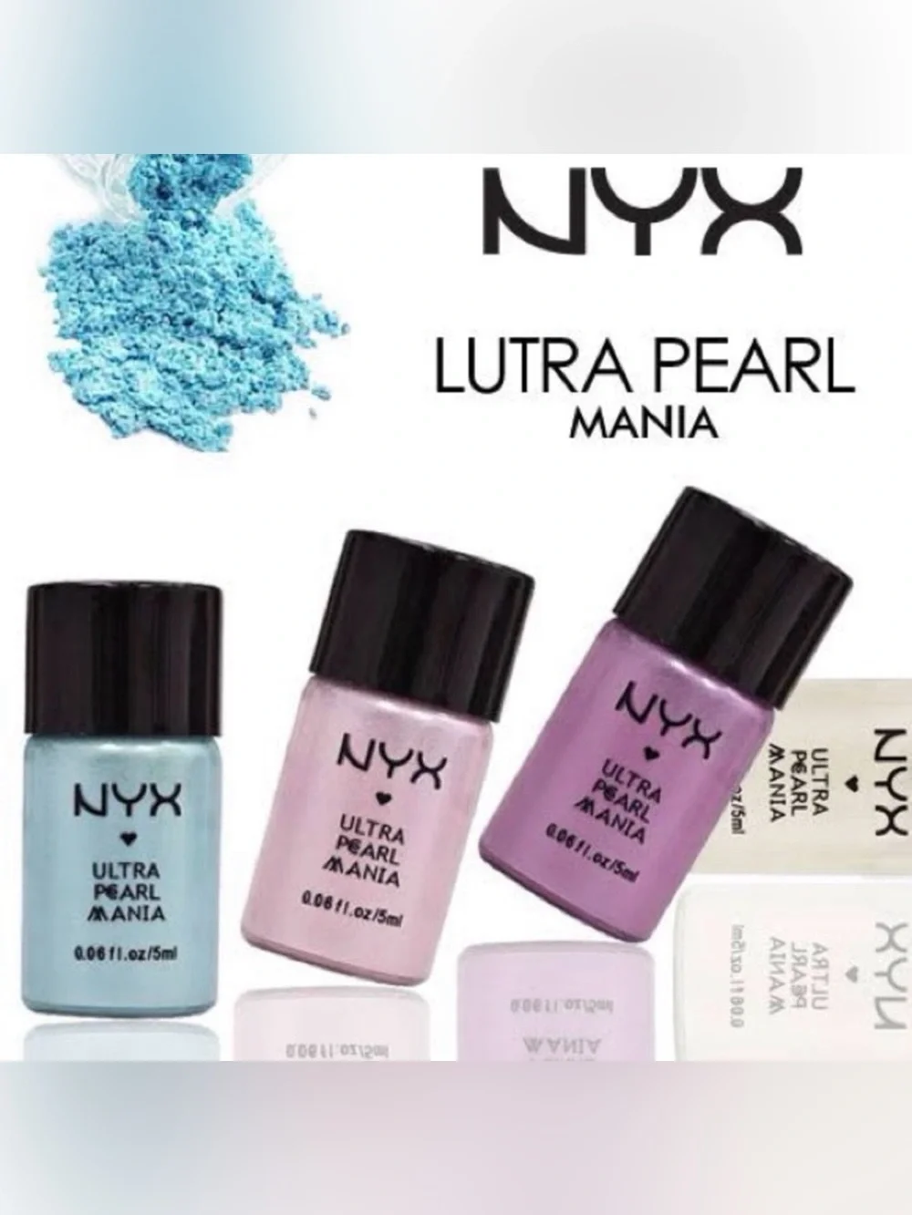 NWT NYX Ultra Pearl Mania Loose Powder Eye Shadow - Lilac Pearl LP15